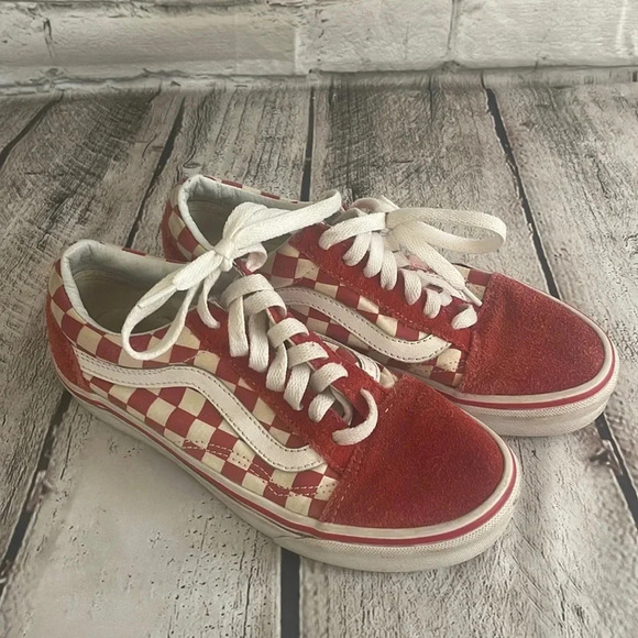 Vans Shoes - Vans sneakers red and white 7